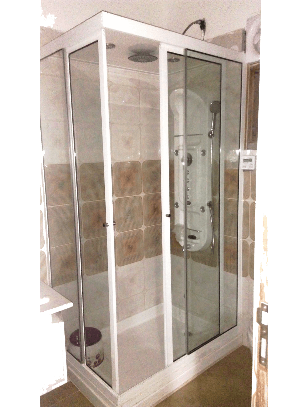 Sliding Shower Enclosure (4'+3' x 7') Shower Cabin by Madonna