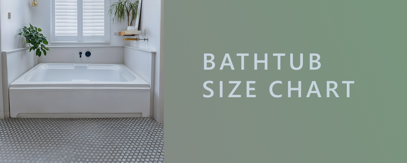 bathtub size chart